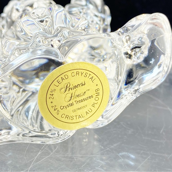 Clown Crystal Princess House Rocking 24% Circus Clear Art Glass Germany 3” x 3” - Picture 3 of 11